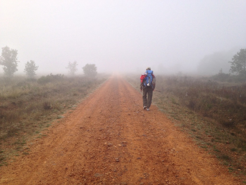 Morning fog over the Meseta