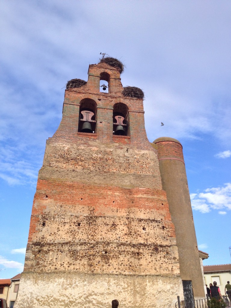 Church at Puente de Orbigo with Storch families