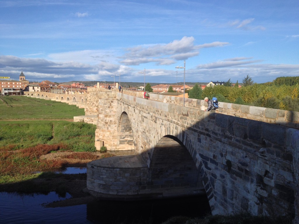 Longest and best preserved bridge in Spain originally built by the Romans