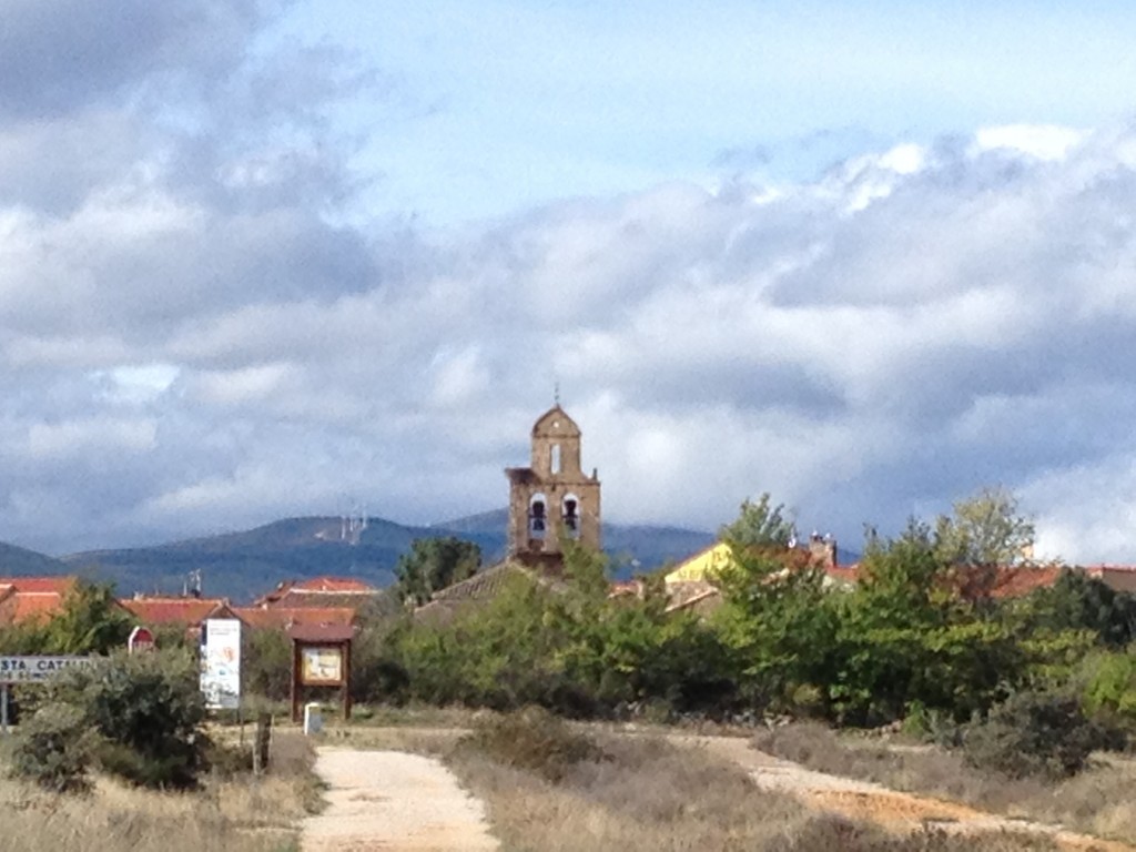 Village of El Ganso with the Sierra mountains in the back