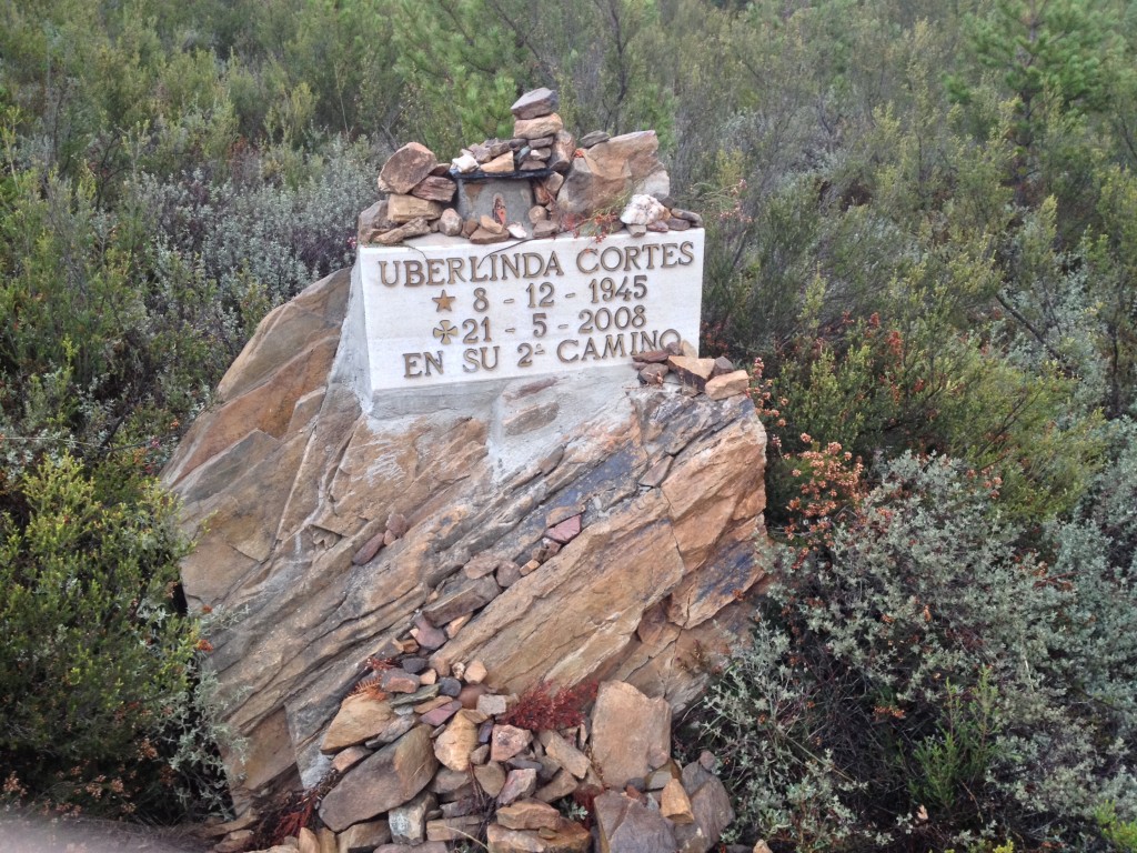 In the mountains are more memorials of people passing on the Camino