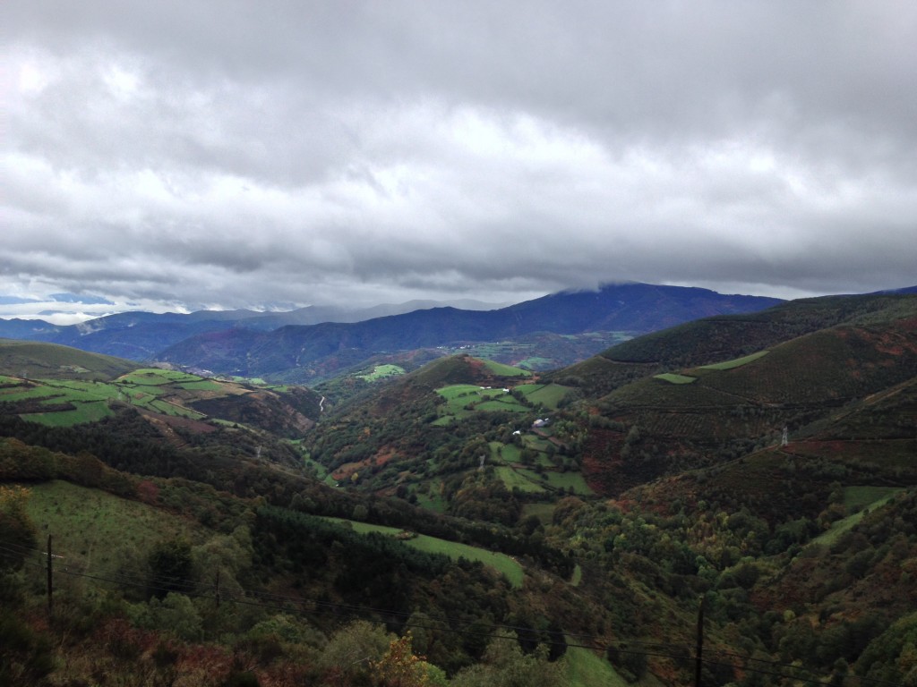 This is the way we climbed up - it cleared up after we got settled in